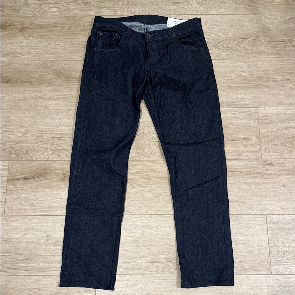rag & bone Men's Deep Indigo Straight Jeans